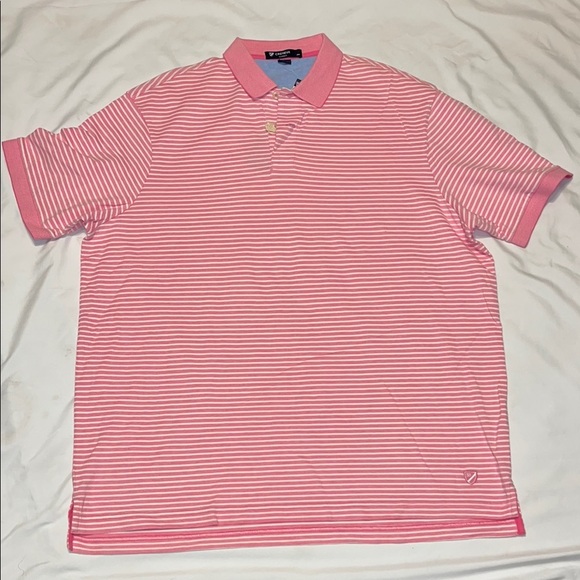 Daniel Cremieux Pink Striped Polo Shirt - Picture 1 of 10